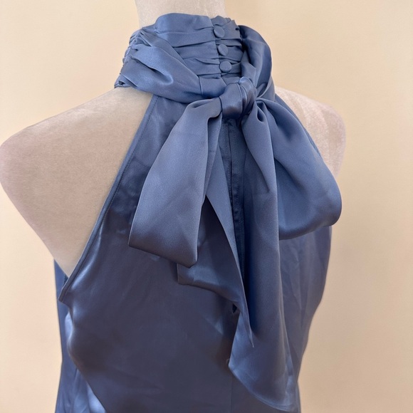 CINQ À SEPT Karla Silk Halter Top 100% silk - Picture 11 of 15